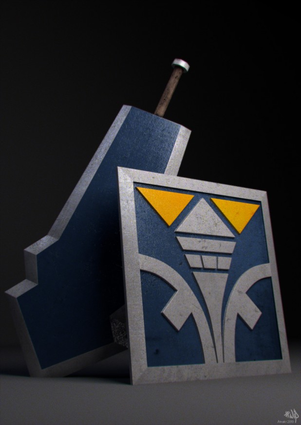 yann simard bouclier epee zelda rendu Sword & Shield 001